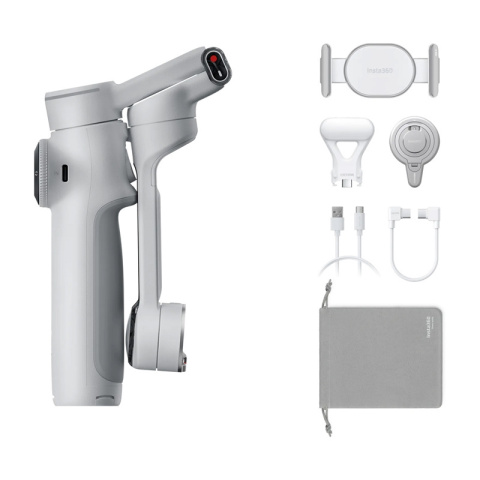 Insta360 Flow 2 Pro Creator Bundle (Stone Gray) - gimbal do smartfona z zestawem akcesoriów - obrazek 8