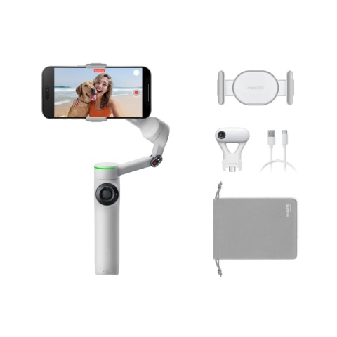 Insta360 Flow 2 Pro AI Tracker Bundle (Stone Gray) - gimbal z akcesoriami - obrazek 2