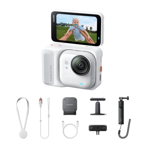 Insta360 GO Ultra Creator Bundle (Arctic White) - kamera sportowa 53g - obrazek 2
