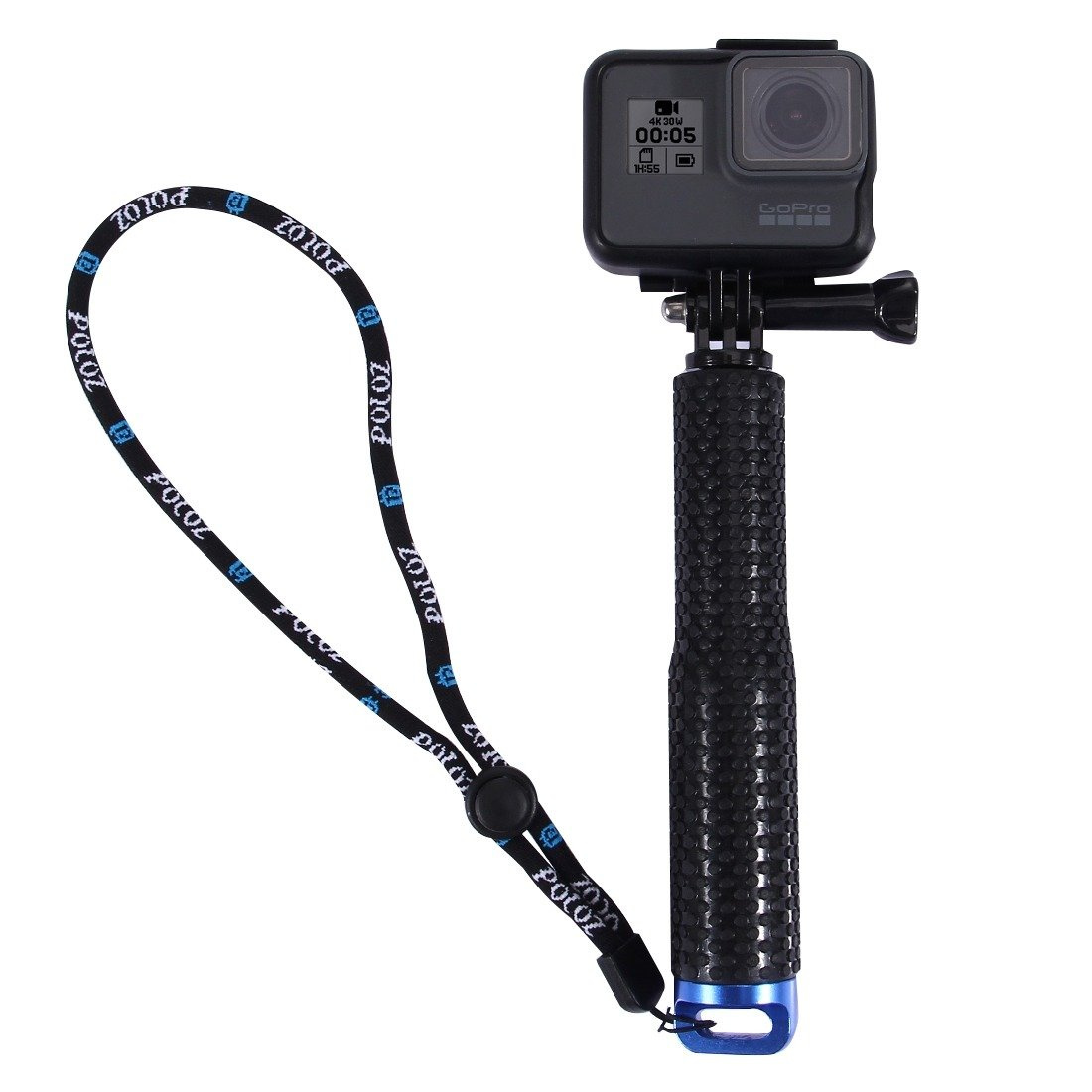 Selfie stick PULUZ do kamer sportowych 19-49cm (czarny)